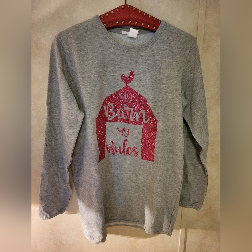 Ladies long sleeve sweatshirt